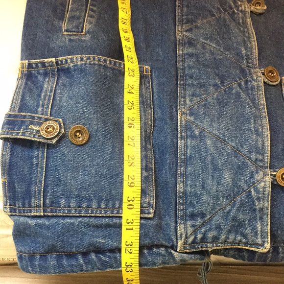 ✅Men Vintage CURRENT SEEN Jean Jacket Size M - Picture 8 of 10